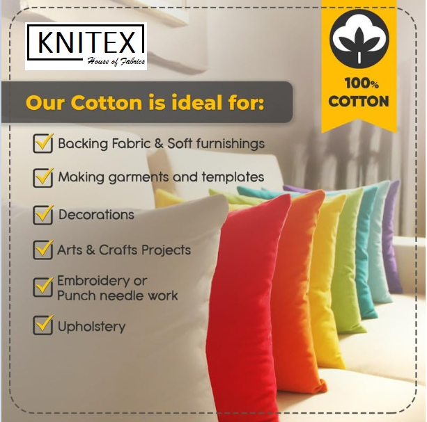 100% Cotton Fabric by the Metre