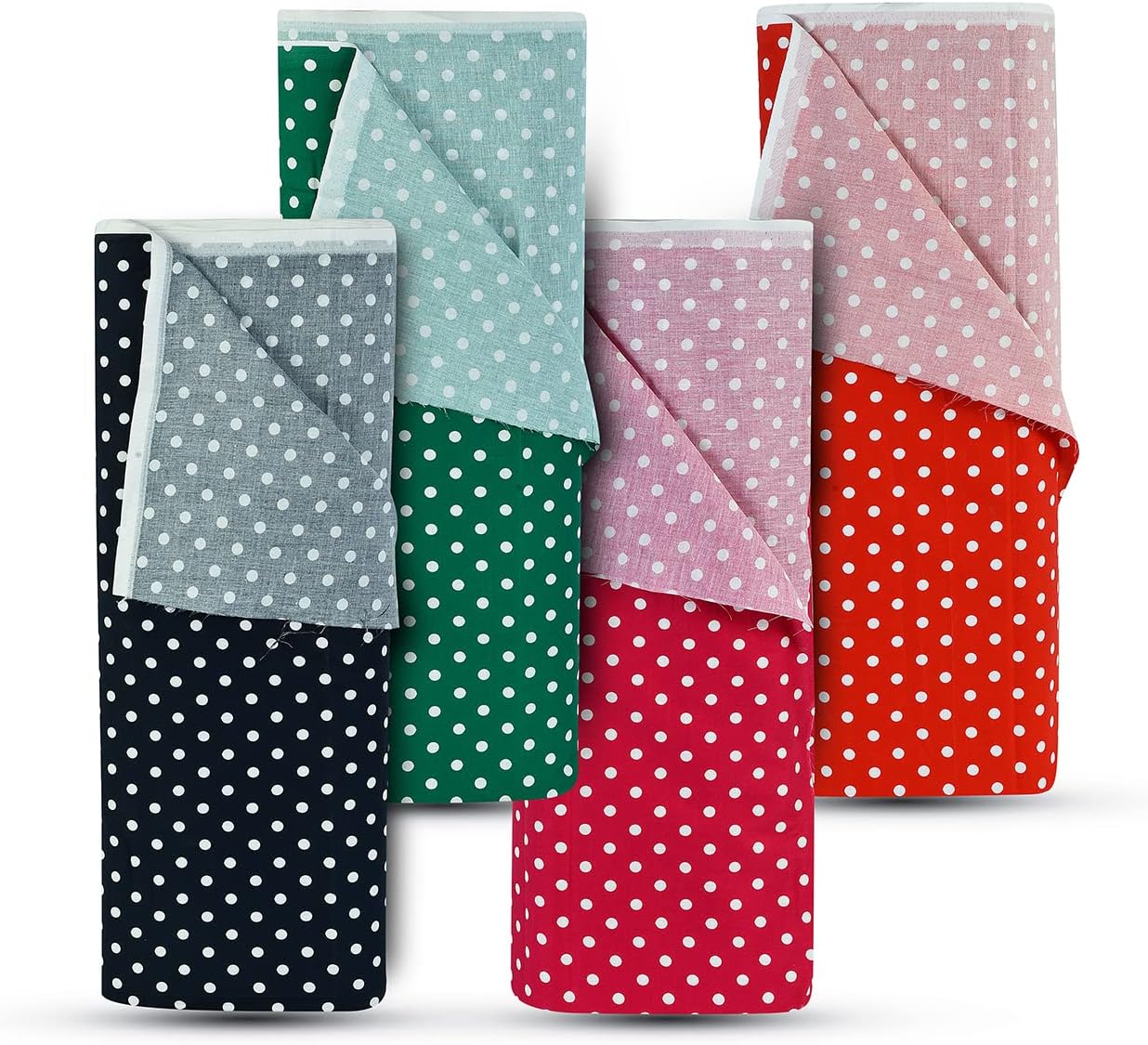 Polka Dot 100% Cotton Poplin Fabric by the Metre