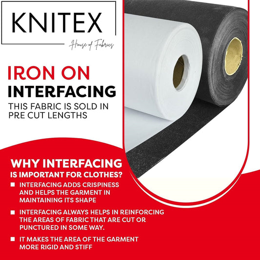 Iron-On Fusible Interfacing | Medium Weight Nonwoven